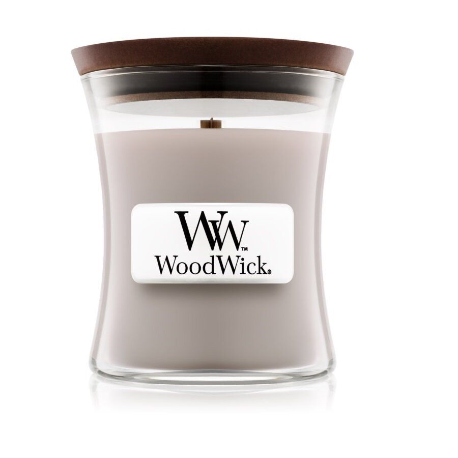 Ароматична свічка з ароматом кедра і тліючого вугілля Woodwick Mini Wood Smoke 85 г - фото №1